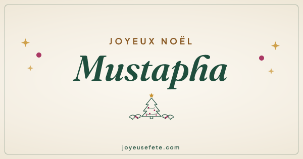 Image « Joyeux Noël Mustapha » au format large
