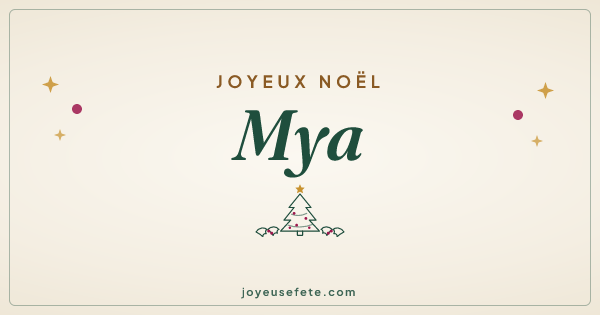 Image « Joyeux Noël Mya » au format large