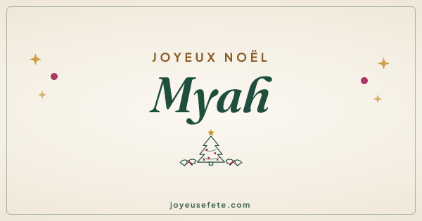 Image « Joyeux Noël Myah » au format large