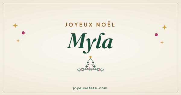 Image « Joyeux Noël Myla » au format large