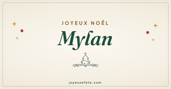 Image « Joyeux Noël Mylan » au format large