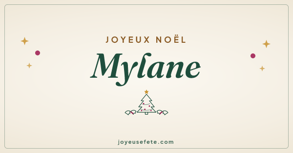 Image « Joyeux Noël Mylane » au format large