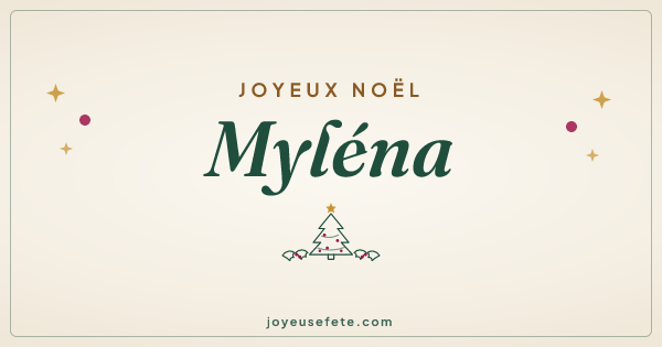 Image « Joyeux Noël Myléna » au format large