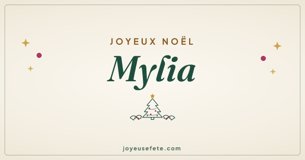 Image « Joyeux Noël Mylia » au format large