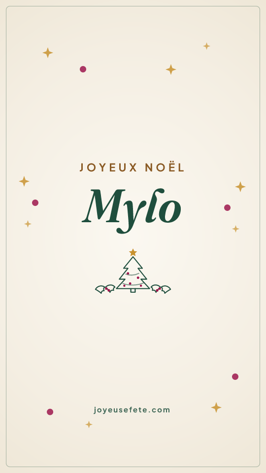 Image « Joyeux Noël Mylo » au format story