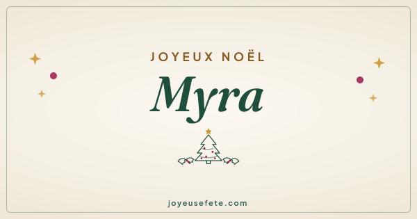 Image « Joyeux Noël Myra » au format large