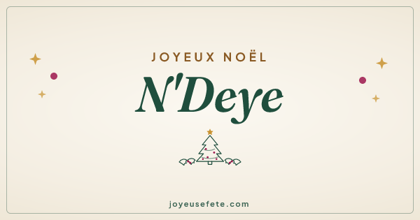 Image « Joyeux Noël N'Deye » au format large
