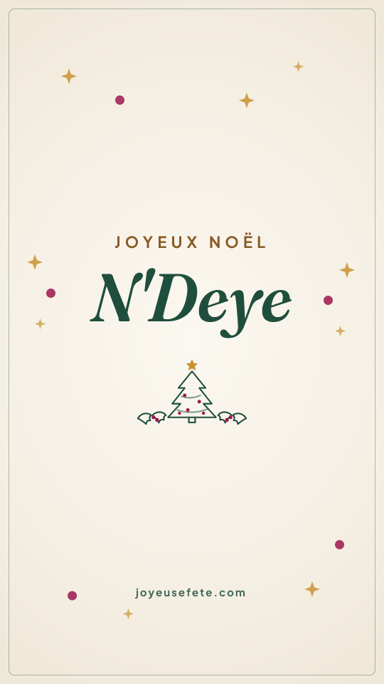 Image « Joyeux Noël N'Deye » au format story