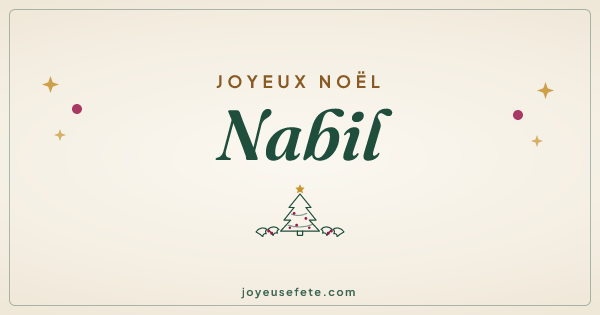 Image « Joyeux Noël Nabil » au format large