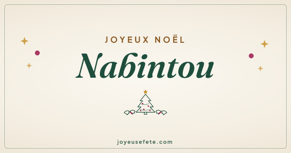 Image « Joyeux Noël Nabintou » au format large