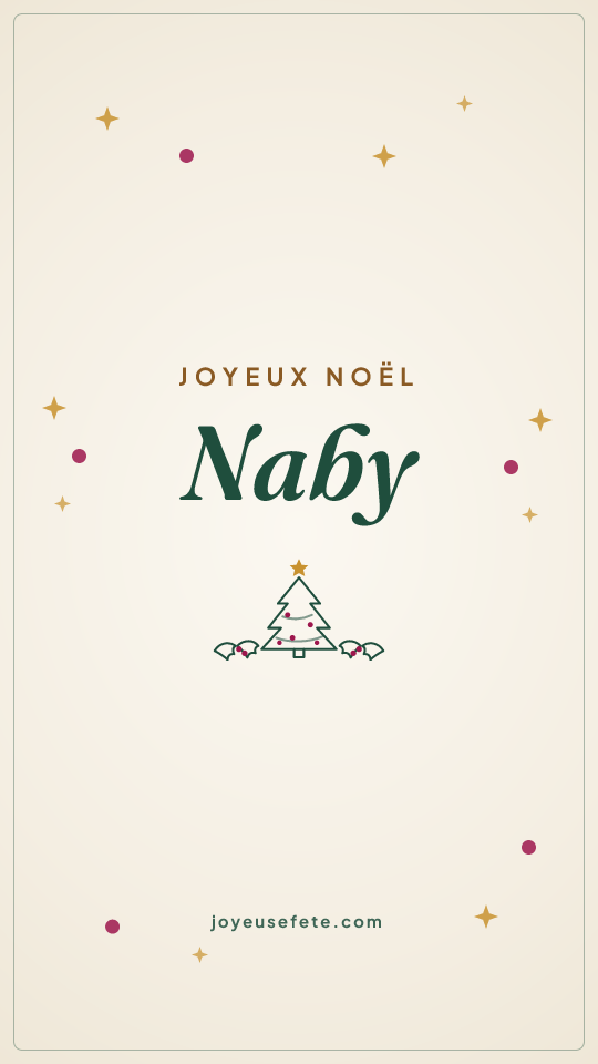 Image « Joyeux Noël Naby » au format story