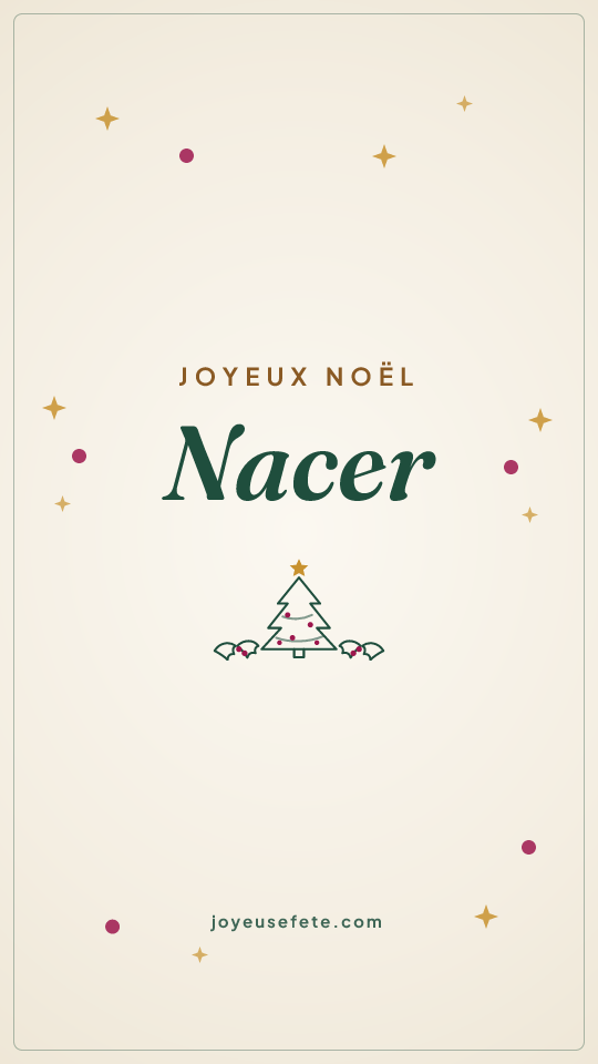 Image « Joyeux Noël Nacer » au format story