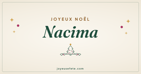 Image « Joyeux Noël Nacima » au format large