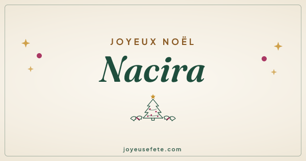 Image « Joyeux Noël Nacira » au format large