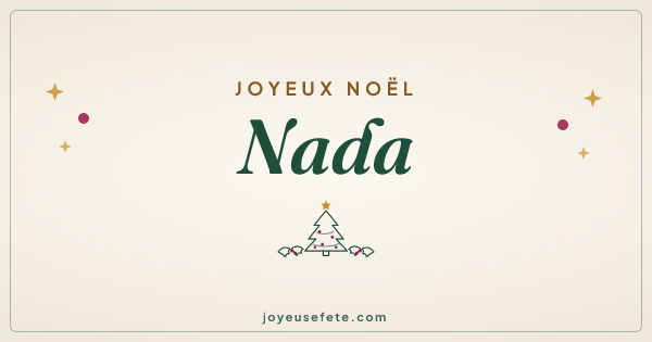 Image « Joyeux Noël Nada » au format large