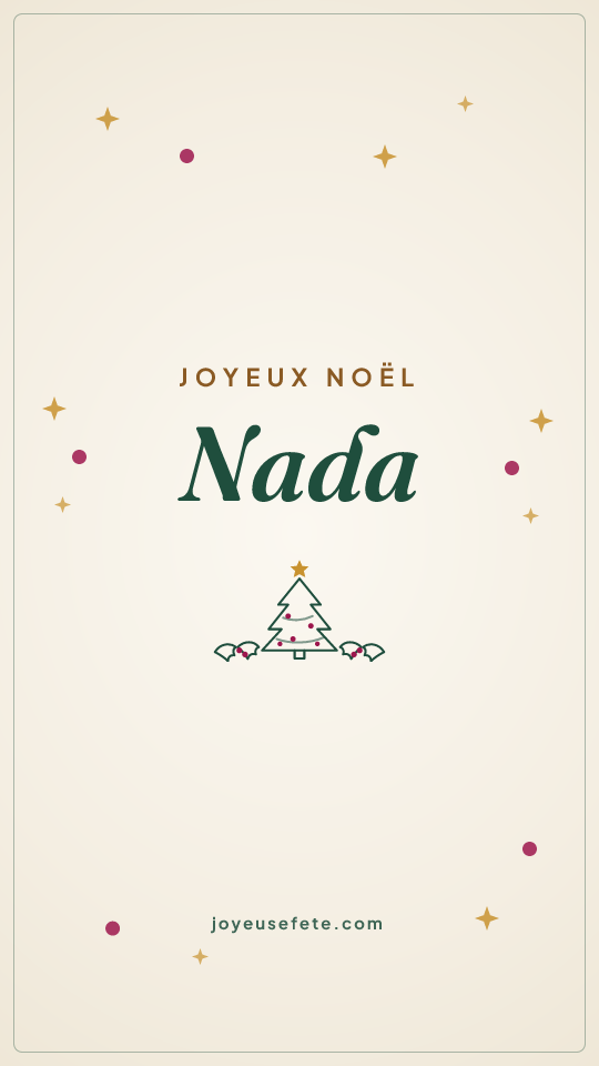 Image « Joyeux Noël Nada » au format story