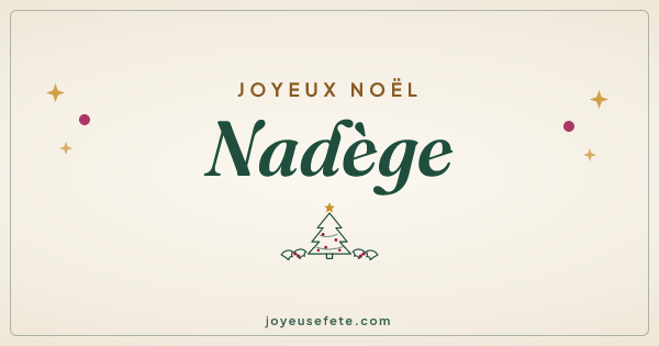 Image « Joyeux Noël Nadège » au format large
