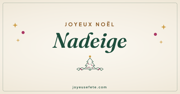 Image « Joyeux Noël Nadeige » au format large