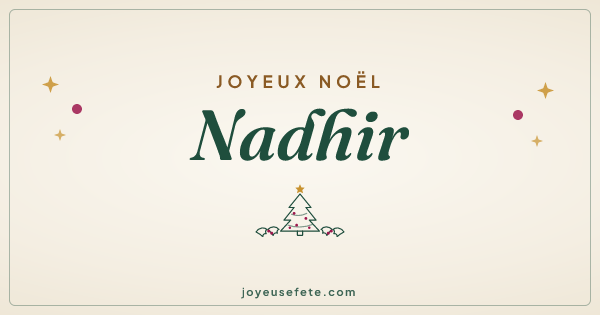 Image « Joyeux Noël Nadhir » au format large