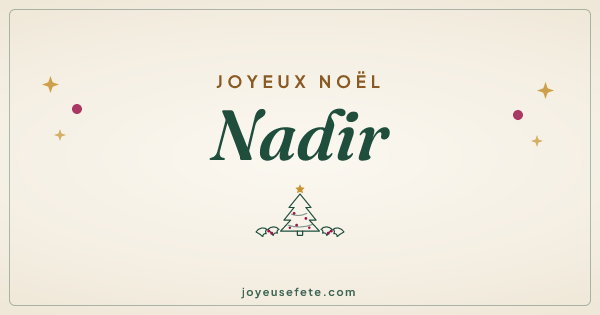 Image « Joyeux Noël Nadir » au format large
