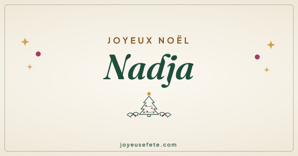 Image « Joyeux Noël Nadja » au format large