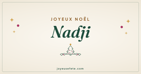 Image « Joyeux Noël Nadji » au format large