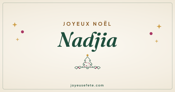 Image « Joyeux Noël Nadjia » au format large