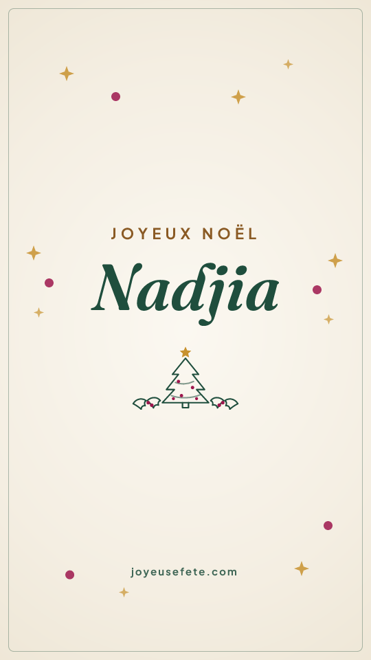 Image « Joyeux Noël Nadjia » au format story