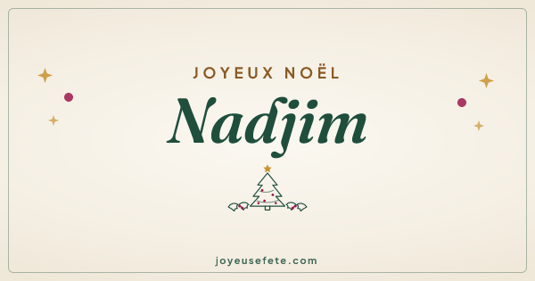 Image « Joyeux Noël Nadjim » au format large