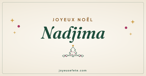 Image « Joyeux Noël Nadjima » au format large