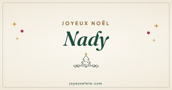Image « Joyeux Noël Nady » au format large