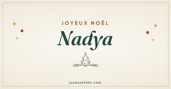 Image « Joyeux Noël Nadya » au format large