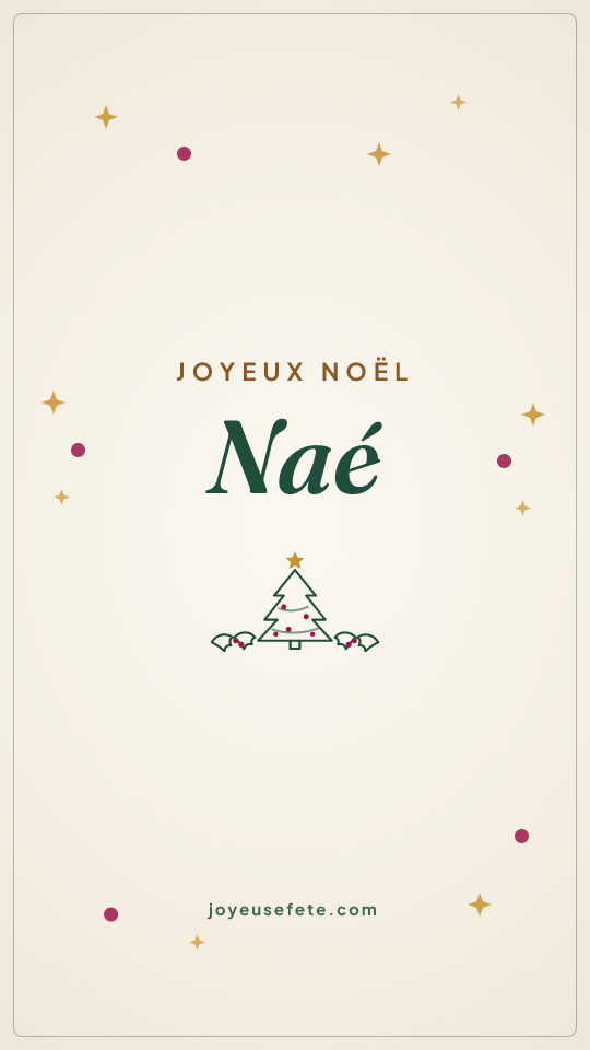 Image « Joyeux Noël Naé » au format story