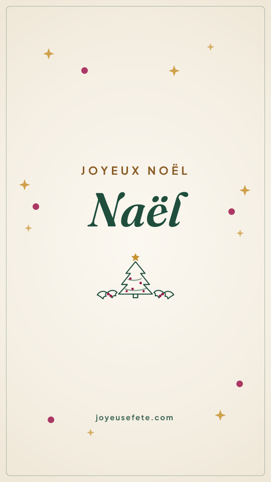 Image « Joyeux Noël Naël » au format story