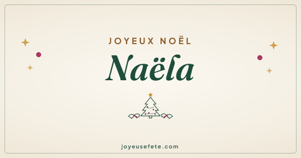 Image « Joyeux Noël Naëla » au format large