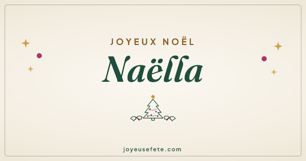 Image « Joyeux Noël Naëlla » au format large