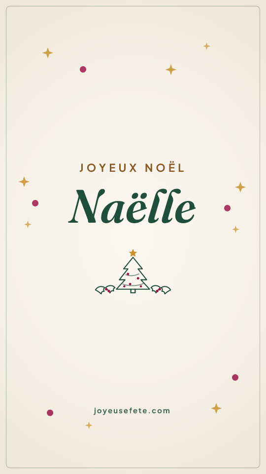 Image « Joyeux Noël Naëlle » au format story