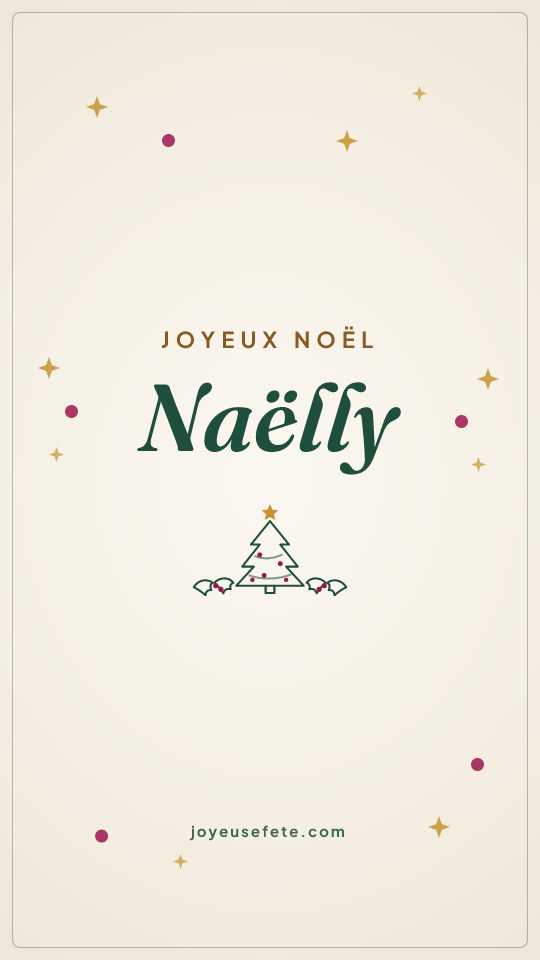Image « Joyeux Noël Naëlly » au format story