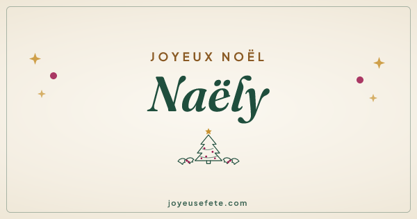 Image « Joyeux Noël Naëly » au format large