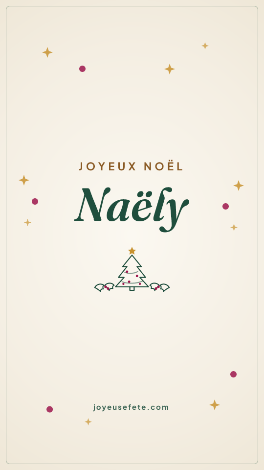 Image « Joyeux Noël Naëly » au format story
