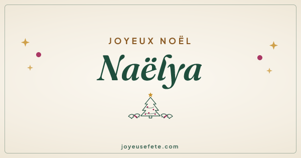 Image « Joyeux Noël Naëlya » au format large