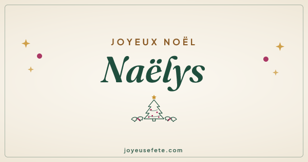 Image « Joyeux Noël Naëlys » au format large