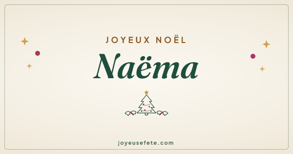 Image « Joyeux Noël Naëma » au format large