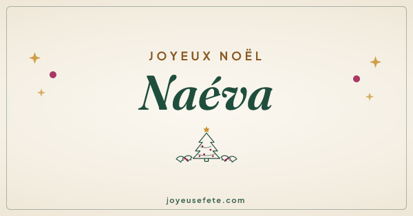 Image « Joyeux Noël Naéva » au format large