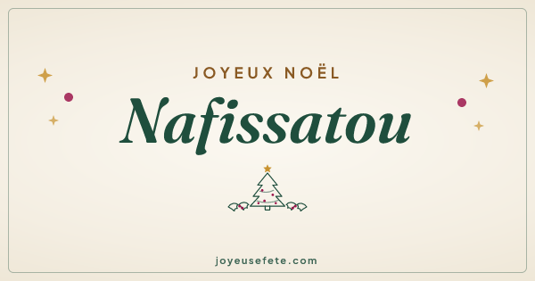 Image « Joyeux Noël Nafissatou » au format large