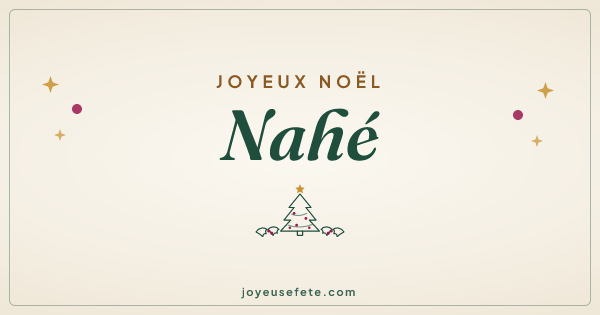 Image « Joyeux Noël Nahé » au format large