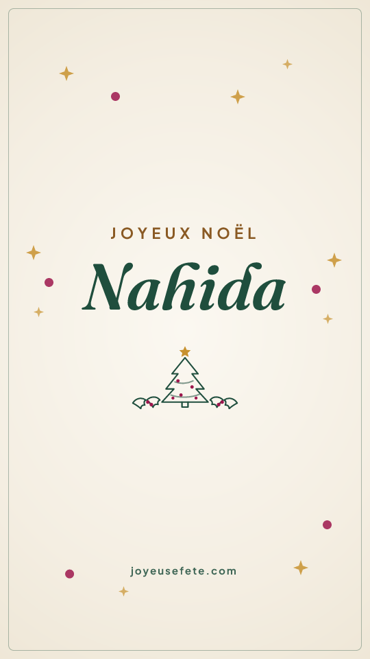 Image « Joyeux Noël Nahida » au format story