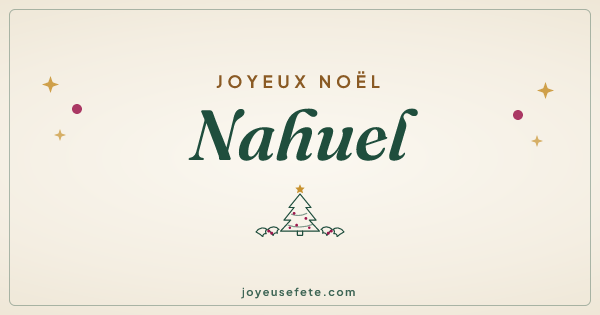Image « Joyeux Noël Nahuel » au format large