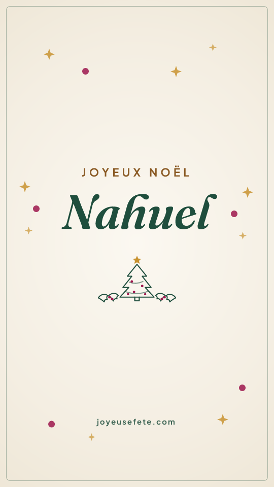 Image « Joyeux Noël Nahuel » au format story