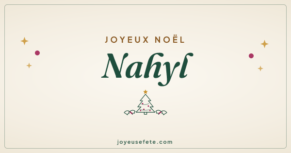 Image « Joyeux Noël Nahyl » au format large